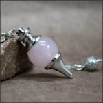 Pendule séphoroton en Quartz Rose