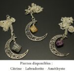 Pendentif pierre et lune