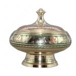 Grand brûle encens laiton décoré