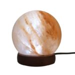 Lampe de sel ronde polie