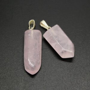 pendentif quartz rose