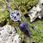 Pendule arbre de vie en améthyste