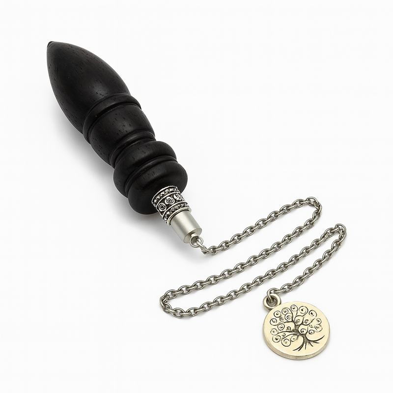 pendule divinatoire bois ebene