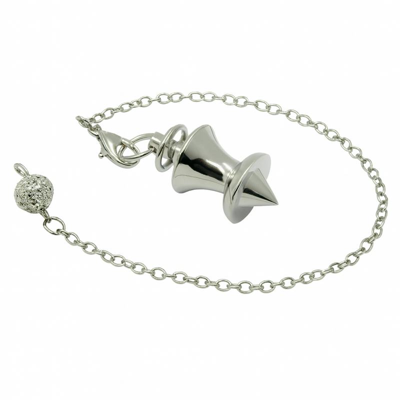 pendule divinatoire metal chrome