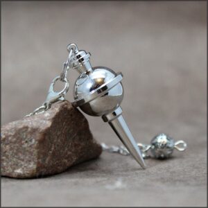 pendule divinatoire sphere et pointe