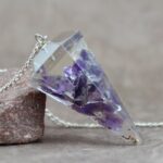 Pendule orgonite améthyste