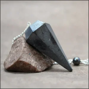 pendule divinatoire hematite