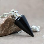 Petit Pendule Cône Onyx