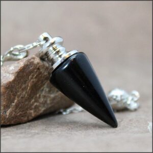 petit pendule cone onyx