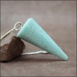 Pendule cône en amazonite