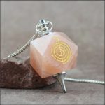 Pendule reiki en Aventurine pêche
