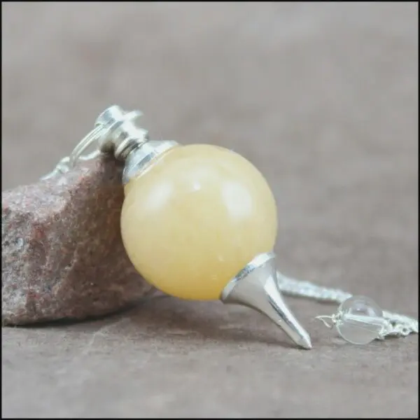 pendule aventurine jaune