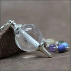 Pendule quartz chakras