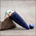 Pendule cône Sodalite et cuivre