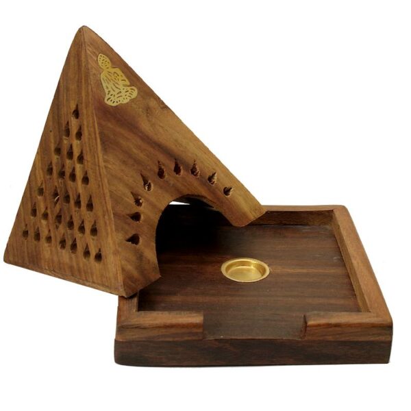 porte encens bois