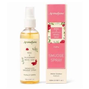 spray sauge blanche et rose pour purifier votre maison