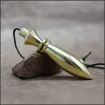 Pendule divinatoire égyptien doré