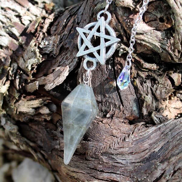 Pendule pentacle labradorite