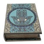 Boite style livre bleue