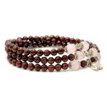 Bracelet grenat - quartz rose