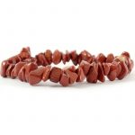 bracelet chips de jaspe rouge