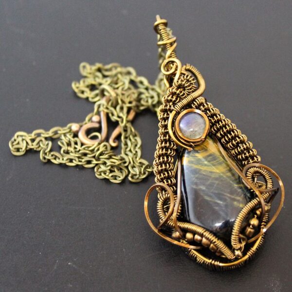 pendentif labradorite verte
