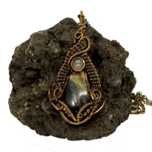 pendentif labradorite verte