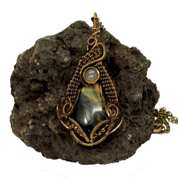 pendentif labradorite verte