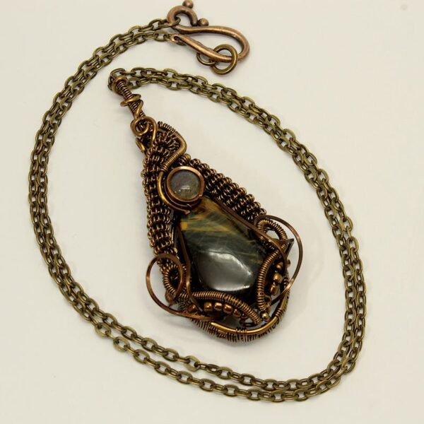 pendentif labradorite verte