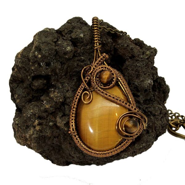 pendentif peil de tigre