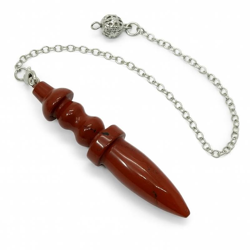 pendule egyptien en jaspe rouge