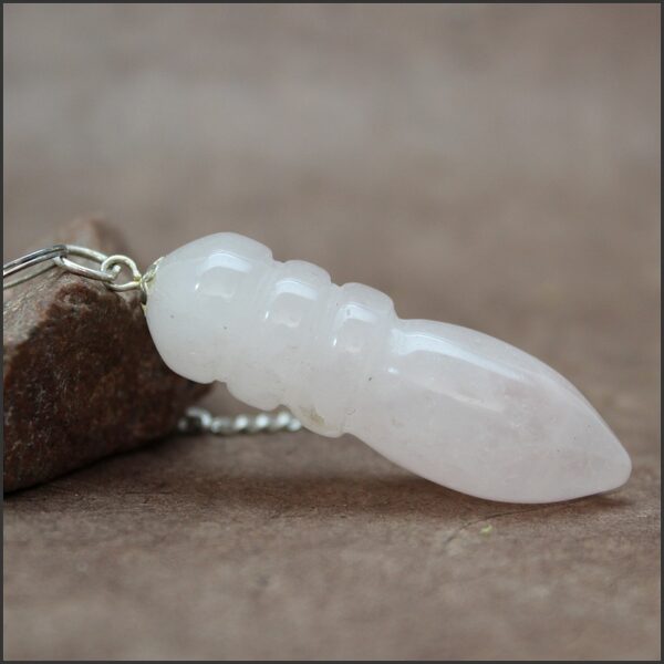 Petit pendule quartz rose