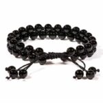 Bracelet agate noire