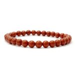 bracelet de jaspe rouge 6 mm