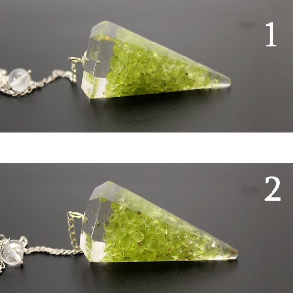 pendule orgonite peridot