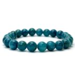 Bracelet apatite bleue 8 mm