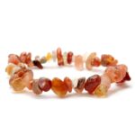 Bracelet chips de cornaline