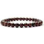 Bracelet grenat rouge 6 mm