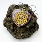 Pendentif orgonite améthyste