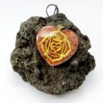 Pendentif orgonite coeur
