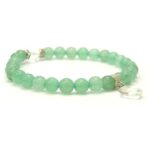 Bracelet aventurine verte coeur