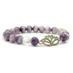 Bracelet améthyste cristal de roche