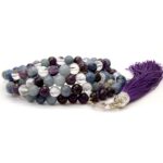 Mala améthyste aventurine cristal de roche