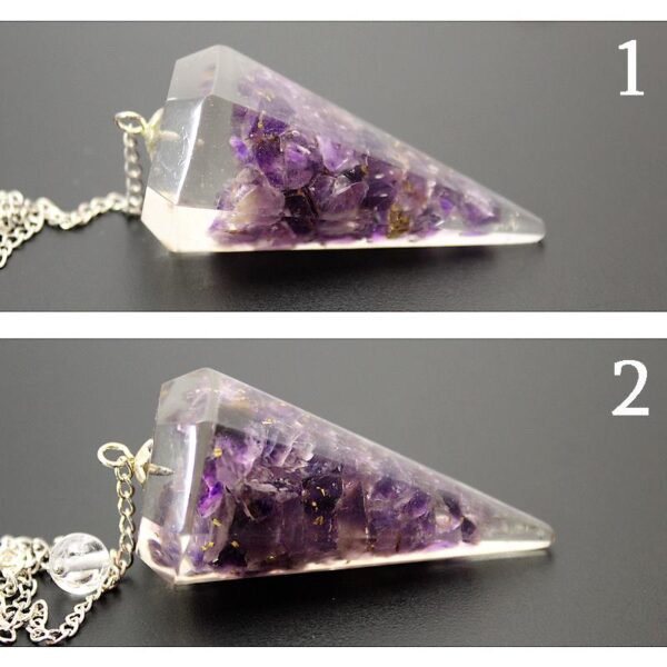 pendule orgonite amethyste