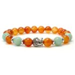 Bracelet cornaline amazonite