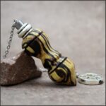 Pendule artisanal bois de charme échauffé