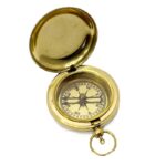 Boussole de poche en laiton