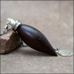 Pendule en bois de cocobolo