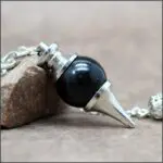 Pendule séphoroton obsidienne oeil céleste