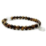 Bracelet oeil de tigre coeur de quartz